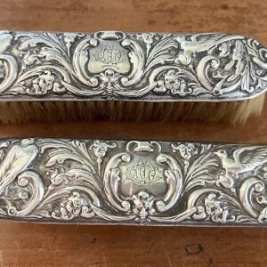 Antique Clothing Brushes Silver set/2
